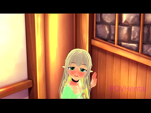 ❤️ (Trap) Elvish mjakazi hukusaidia kunawa uso wako. ❤